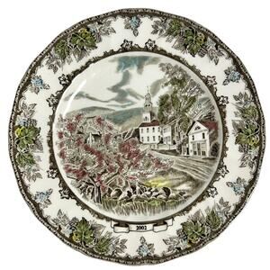 Johnson Bros Friendly Village England Village Green 2002 Collector Dinner Plate